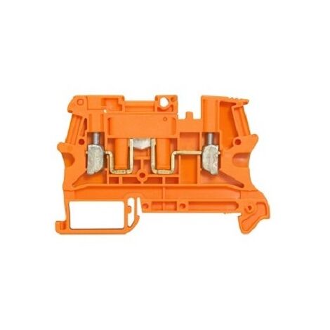 Legrand 37185 – Viking 3-Anschlussblock, 1 Schraube für ungeschnittenen Schaltkreis, orangefarbener Greifer/Teilung 6