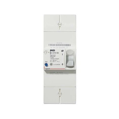 Legrand 401000 Interruptor automático EDF Différentiel 500 ma Instantáneo 2P 45A