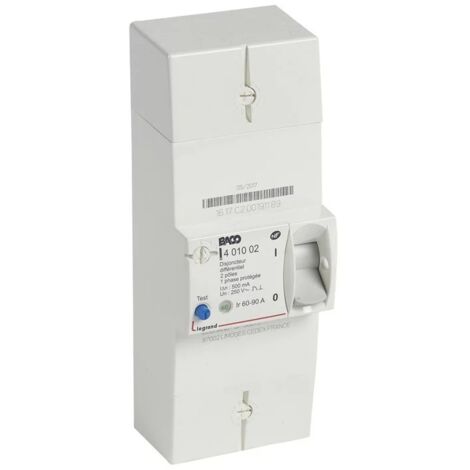 Legrand 401006 Circuit breaker enedis bipolar differential 500ma ...