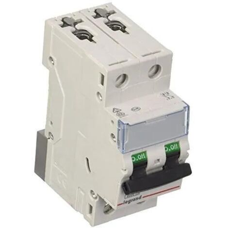 LEGRAND 403524 TX3 C6 A 2P 6 KA DISJONCTEUR ÉLECTRIQUE À 2 M