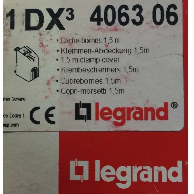 Legrand - 406306 - Cache bornes pour produits dx≥ 1,5 Modules/pôle