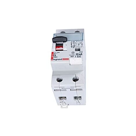 LEGRAND 411010 DX3 FILS C6 A 1P + N 6 KA 30 MA AC