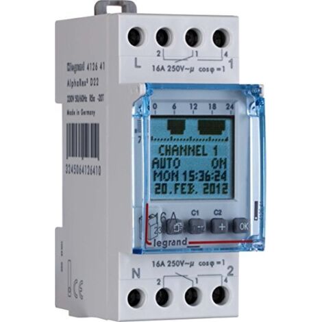 Legrand 412657 Programmatore Orario Digitale Compatto