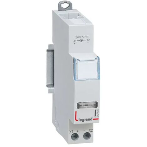 Legrand 412925 LED-Anzeige cx³ – einfach 12/48 V weiß – 1 Modul