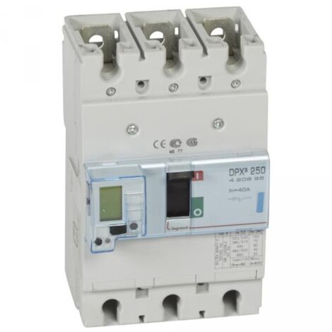 Legrand 420635 Disjoncteur puissance dpx≥ 250 - 40A 3P 70kA - électronique
