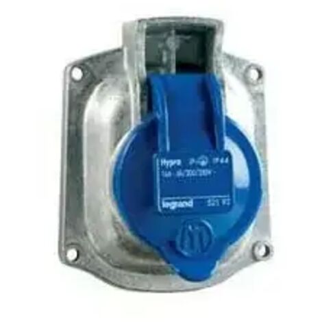 Legrand 52192 Socle tableau hypra -ip44- 16 a - 200/250 v - 2p+t - métal - rempl m-l 16 a