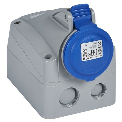 Legrand 555154 Aufputzdose p17 200/250V 16A 2P+E