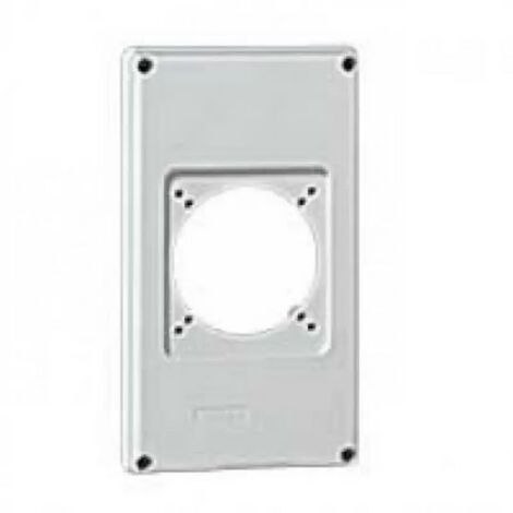 Legrand 57712 - Placa frontal de 1 orificio para base de 16A o 32A - P17 Tempra