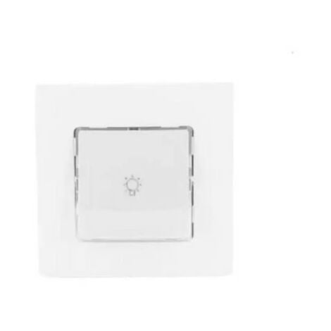 Legrand 664115 Niloé Poussoir Lumineux porte-étiquettes Complet 6A 250V - Blanc