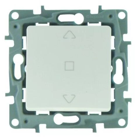 Legrand 664711 Interrupteur de volets roulants niloé - 3 poSitions - pur - Blanc