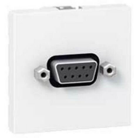 Legrand 78765 - Presa SUB D Prog Mosaic - per collegamento seriale tipo RS 232 a vite