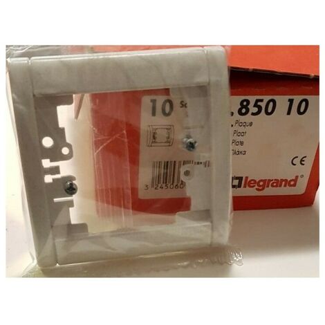 Legrand 85010 Plaque Enjoliveur - Sagane Silex - blanc
