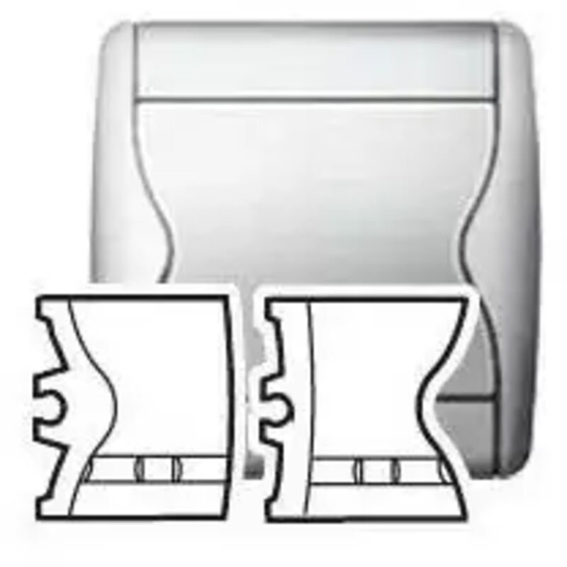 Legrand - 87706 Enjoliveur alumat double Va-et-vient Lum.