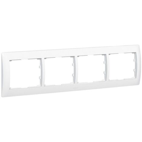 Legrand Abdeckrahmen 771004 4fach waagerecht ultraweiss