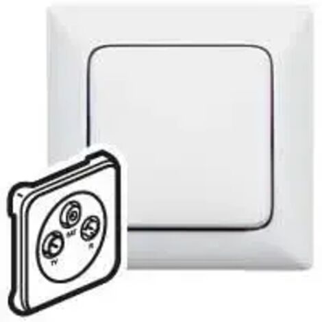 Legrand Abdeckung Antennen-Steckdose 3-Loch TV-R-SAT System Legrand Creo ultraweiß 776773