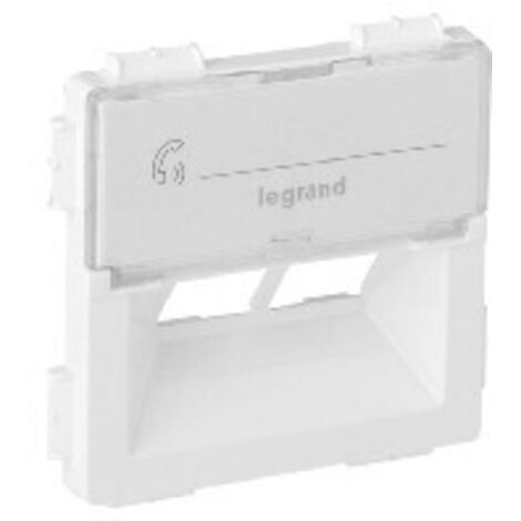 Legrand Abdeckung VLIFE Rutenbeck 2-F ultraweiss