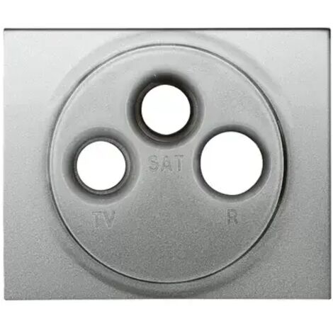Legrand Antennenabdeckung 771389 3Loch Hirschm. Galea soft alu