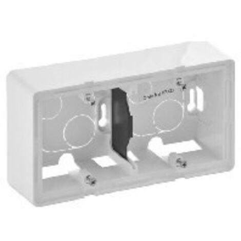 Legrand AP-Gehäuse VLIFE 2fach ultraweiss