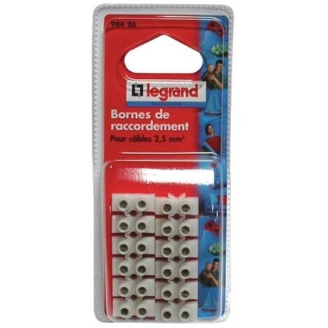 LEGRAND - Barrette raccord 10mm2 nylbloc blanc blister