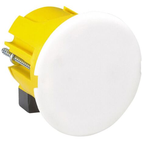 Legrand – Boîte d'encastrement mural pour plaque de plâtre – Ø40mm – Fixation par serrage d'étriers – Conforme norme NF C 15-100