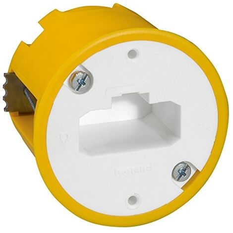 Legrand – Boîte DCL pour applique 54mm – Boîtier de protection encastré pour cloison sèche – Collerette renforcée – Installation en rénovation