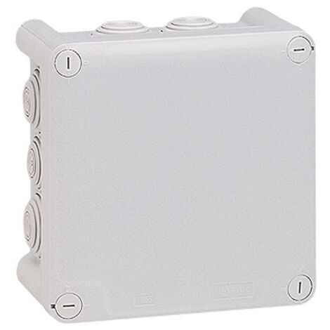 Legrand boîte de dérivation carrée gris 130x130x74 mm