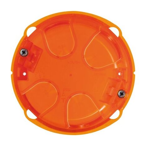 Legrand – Boîte d'encastrement mural multimatériaux 80 mm – Pour prises de sol – Entrées défonçables sans outil – Fixation par étriers métalliques