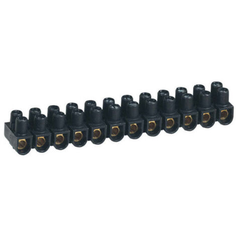 Legrand - Borne de raccordement Nylbloc 12 plots de 16mm² - 76A - Noir