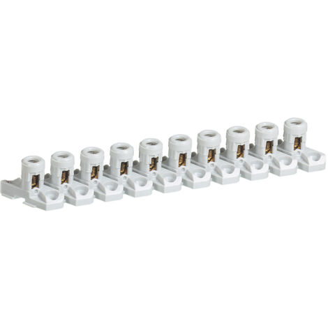 Legrand - Borne de raccordement Pour coffrets de dérivation - 2x6 mm² - 10 bornes