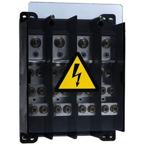 Legrand – Bornier tétrapolaire 250A – Connexions 1x70-1x50-1x35-2x35 mm² – Pour installations électriques robustes – 37400