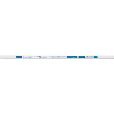Legrand – Moulure cache-fils 2,10 m blanc à fixer 10 x 10 mm – PVC résistant – Fixation par colle ou vis – Pour câblage discret