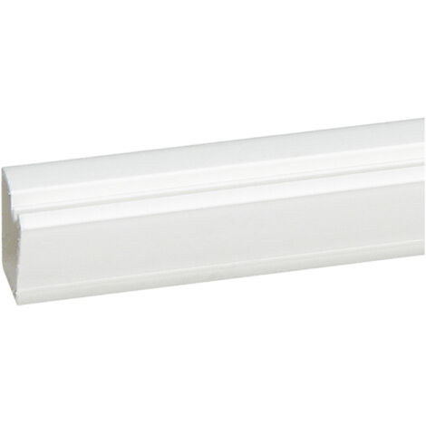 Legrand – Cache-câbles 16x12,5mm en PVC blanc – Longueur 2m – Fixation par colle, chevilles ou vis – Pour gestion esthétique des câbles