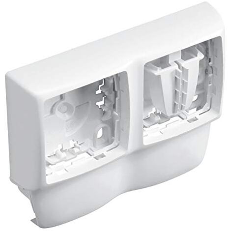 Legrand – Cadre double keva pour montage saillant – Boitier de protection pour prise électrique – Dimensions 20x22cm – Pour installations électriques