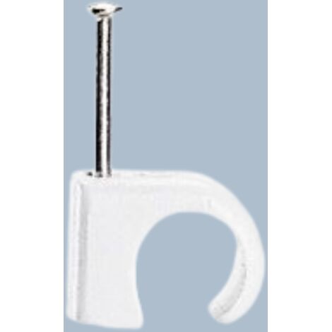 Legrand - Cavaliers Multifix x 100 - souples - Pour câble Ø14mm à Ø20 mm - Blanc