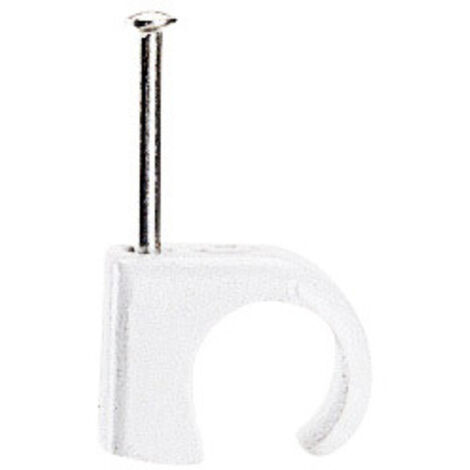 Legrand - Cavaliers Multifix x 100 - souples - Pour câble Ø7mm à Ø10 mm - Blanc
