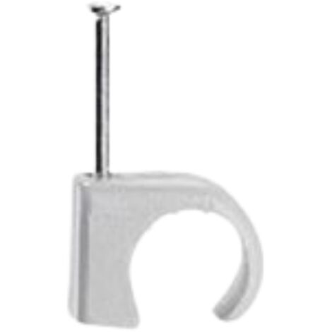 Legrand - Cavaliers Multifix x 20 - souples - Pour câble Ø10mm à Ø14 mm - blister - Gris