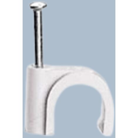 Legrand - Cavaliers Multifix x 20 - souples - Pour câble Ø7mm à Ø10 mm - Blanc
