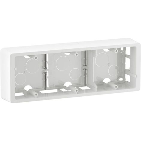 Legrand CB0233 Marco saliente Céliane 3 puestos - se suministra con tornillos - Blanco