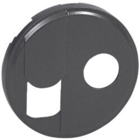 LEGRAND CÉLIANE ENJOLIVEUR PRISE RJ45 ET TV SIMPLE GRAPHITE - 067939