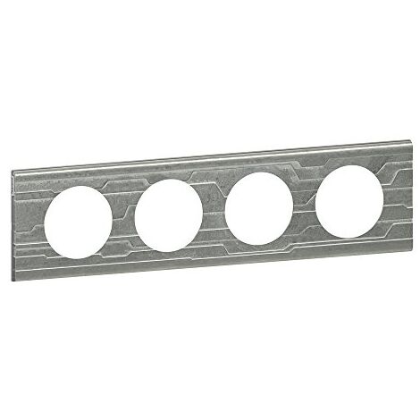 LEGRAND CÉLIANE PLAQUE MATIÈRES QUADRUPLE FURTIF - 069044
