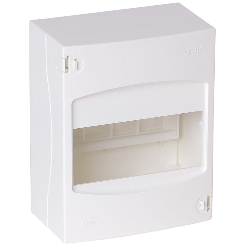 Coffret cache-borne à équiper - 6 modules - 160 x 12 x 74 mm - Bornier de terre - Legrand