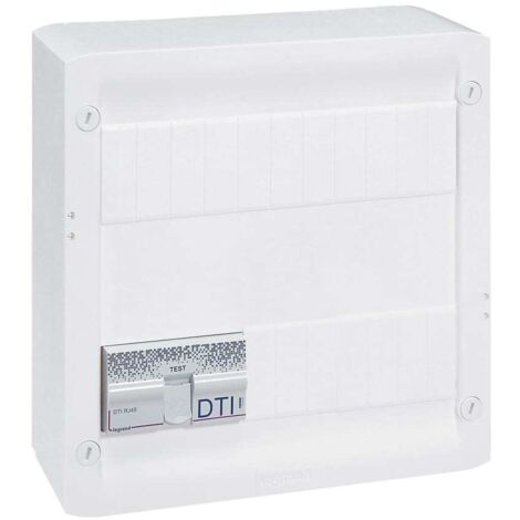 Legrand – Coffret de communication Grade 2 TV – 4 connecteurs RJ45 blindés catégorie 6 STP – DTI RJ45 modulaire – Dimensions 250x250mm