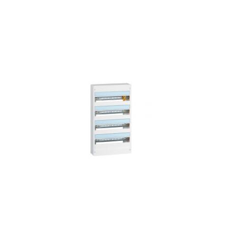 Legrand – Coffret électrique à équiper 4 rangées 72 modules – Rails pivotants 3 positions – Montage en saillie – Usage intérieur uniquement
