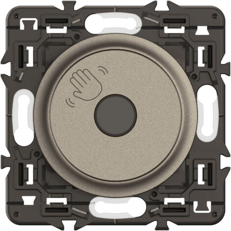 Legrand - Commande sans contact 200W LED Céliane - Enjoliveur Titanium et support