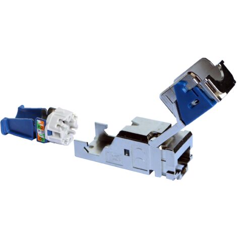 Legrand – Connecteur RJ 45 Catégorie 6 STP – Blindé – Connexion rapide sans outil – Pour réseaux de communication – LEG413183