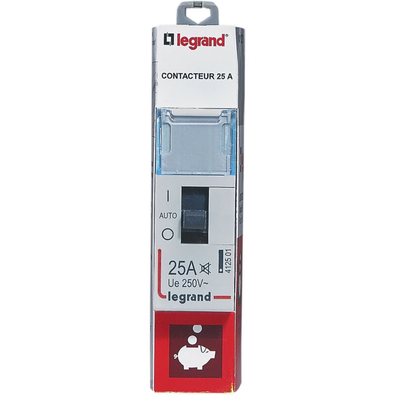 Contacteur pour tarifs heures creuses - bipolaire 230V - 25A - 1 module - Legrand