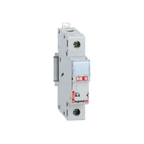 Legrand – Coupe-circuit unipolaire 16A – Compatible cartouches cylindriques 10,3x25,8 mm – Cadenassable – Signalisation par voyant