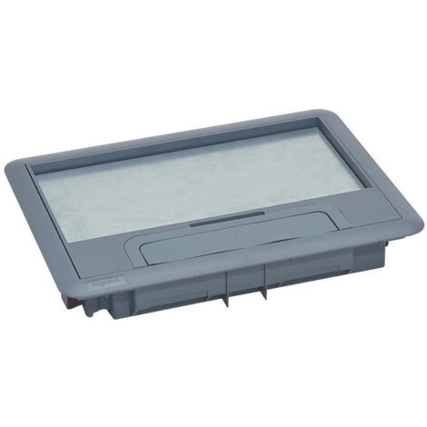 Legrand – Couvercle métal inox pour boîte d'encastrement mural – Compatible 8 à 12 modules – Finition durable et esthétique moderne