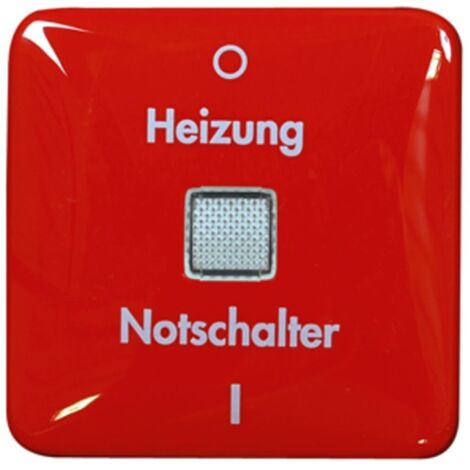 Legrand Creo rouge Interrupteur chauffage STOP