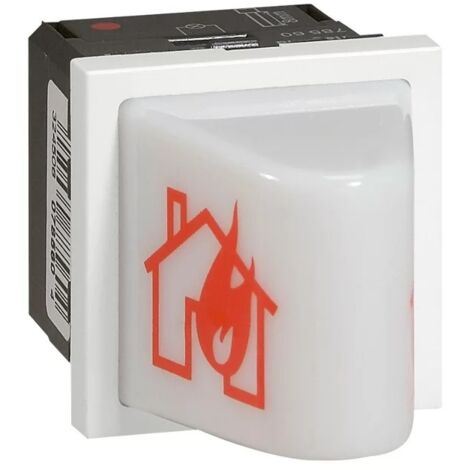 Legrand – Diffuseur lumineux 40595 pour alarme incendie – 2 modules – Fréquence 1 Hz – Installation en saillie – 12V 12mA
